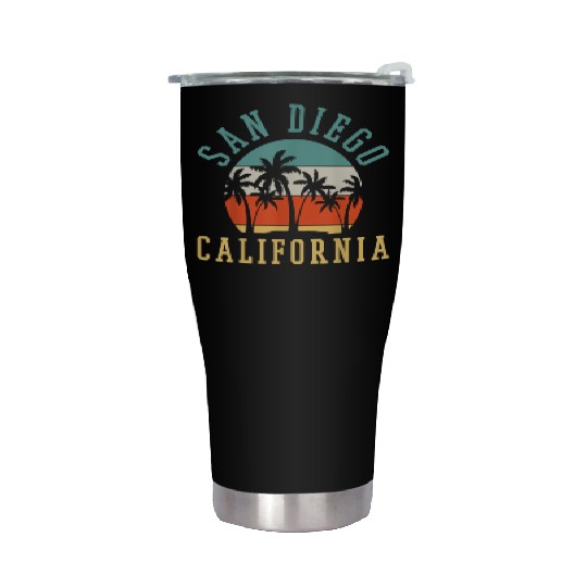 San Diego California Summer Vacation Vacation Stainless Steel Tumblers