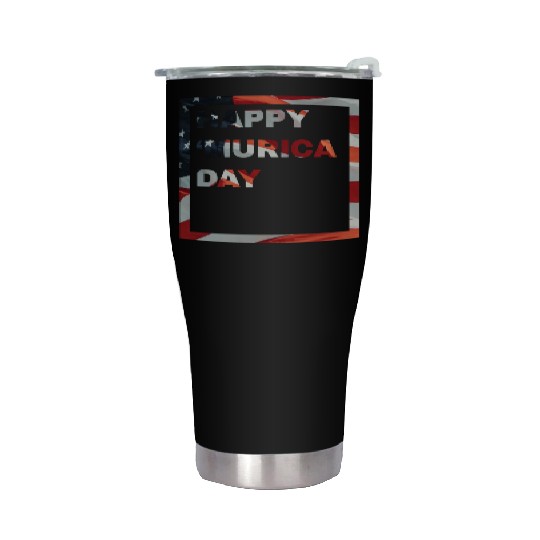 Happy 'Murica Day | 4th Of July Merch Stainless Steel Tumblers
