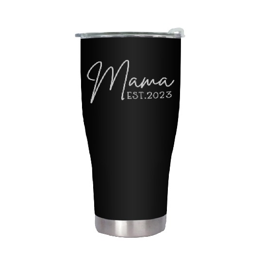 Mama Est 2023 Pocket Promoted To Mama Pregnancy An Stainless Steel Tumblers