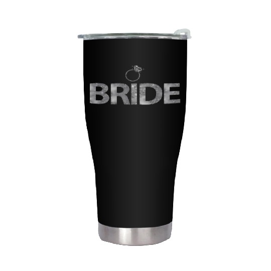 Bride For Grainy Grey Stainless Steel Tumblers