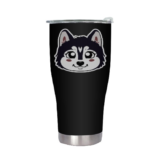 Sweet Husky Dog Dog Lover Puppy Stainless Steel Tumblers