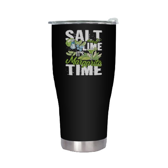 Salt And Lime It'S Margarita Time Pub Crawl Pytime Stainless Steel Tumblers