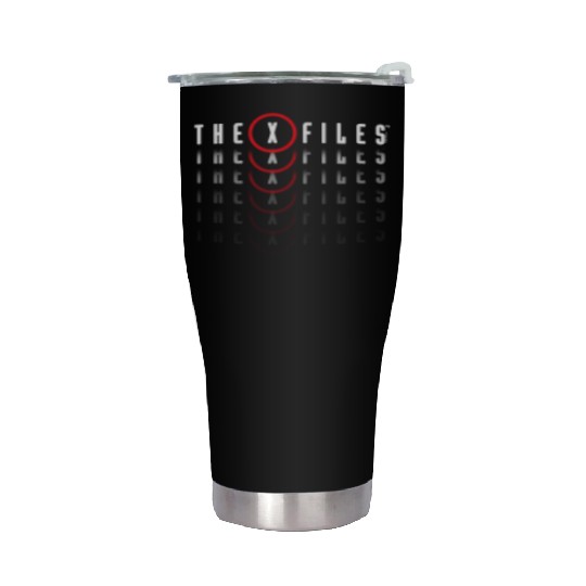 X-Files Repeating Logo Stainless Steel Tumblers