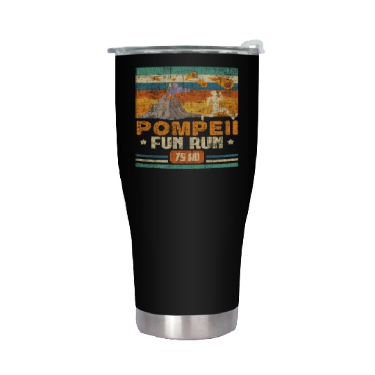 Pompeii Fun Run - Geography Volcanologist Stainless Steel Tumblers