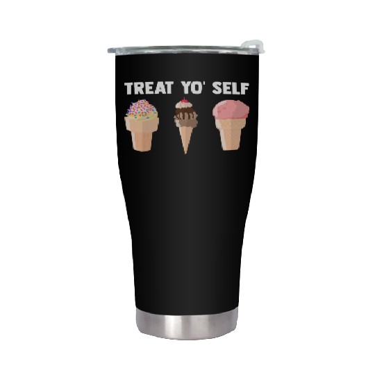 Ice Cream Treat Yo' Self Summertime Sherbet Gelato Stainless Steel Tumblers
