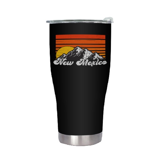 New Mexico Mountains Hiking Love New Mexico Stainless Steel Tumblers
