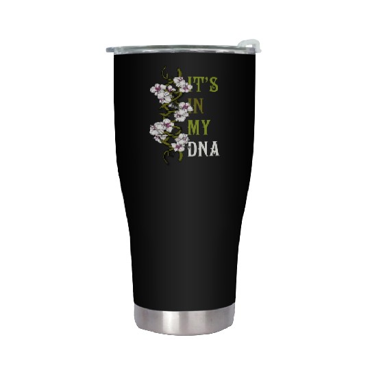 Orchid Flower Plant Lover Women Florist Orchid Stainless Steel Tumblers