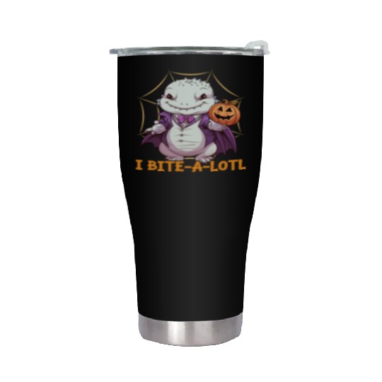 Axolotl Halloween Trick Or Treat Amphibian Axolotl Stainless Steel Tumblers