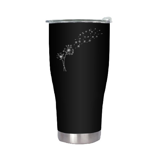 Dandelion Pi Day Flower Floral Tree Math Stainless Steel Tumblers