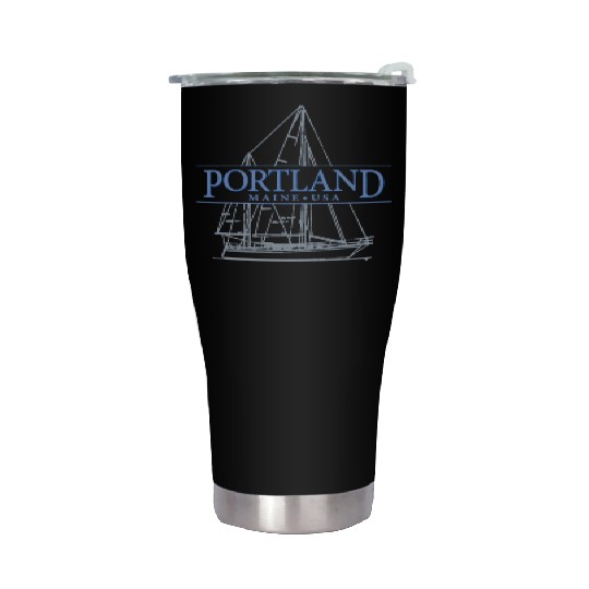 Portland Maine Sailing Stainless Steel Tumblers