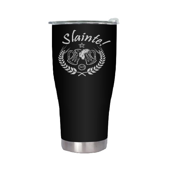 Slainte Irish Beer Greeting Stainless Steel Tumblers