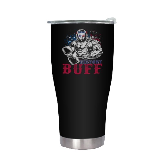History Buff Independence Day Lincoln Patriot USA Stainless Steel Tumblers