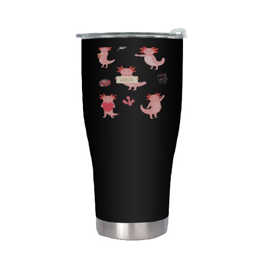 Set Axolot Axolotl Stainless Steel Tumblers