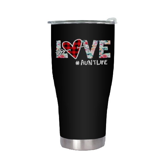 Love Aunt Life Hippie Lover Stainless Steel Tumblers
