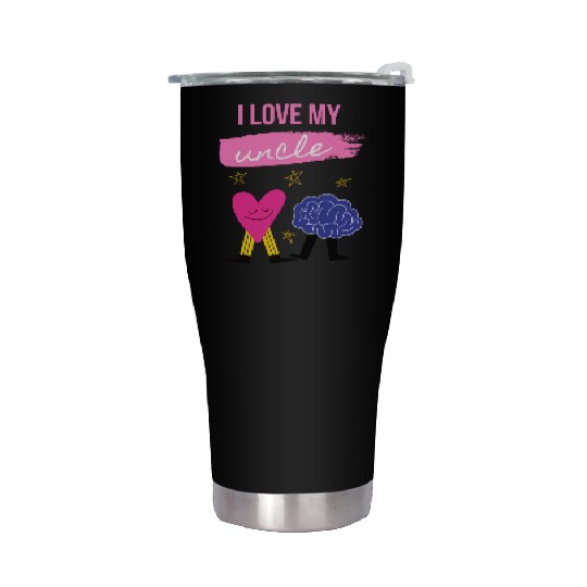 I Love My Uncle s Brain Stainless Steel Tumblers
