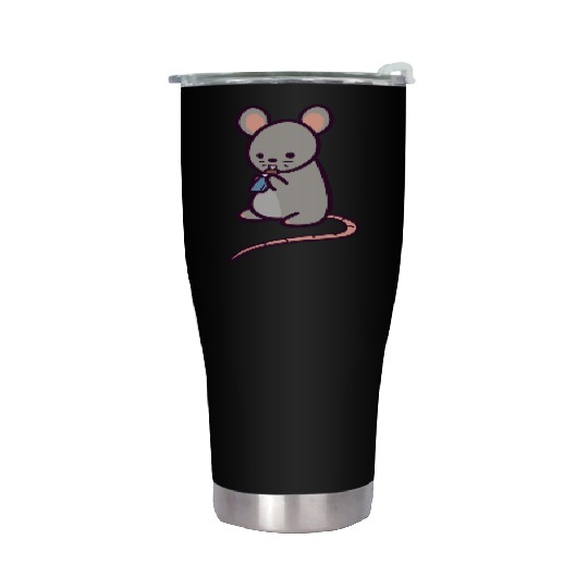 Cute Rat Candy Bar Stainless Steel Tumblers