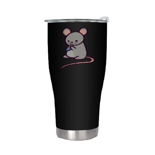 Cute Rat Candy Bar Stainless Steel Tumblers