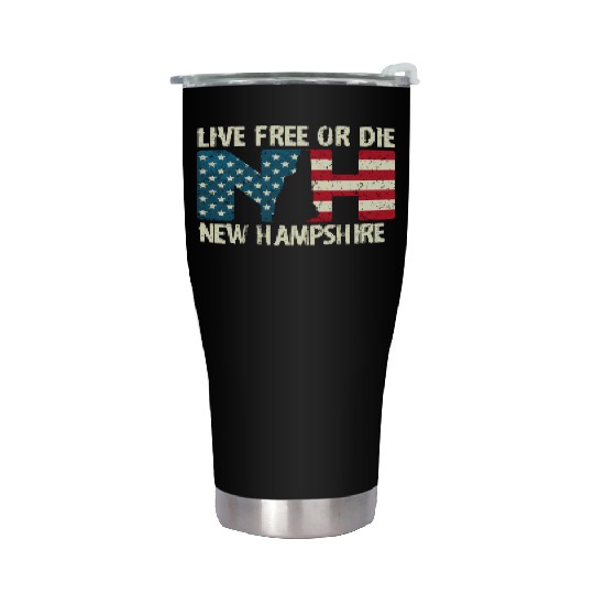 New Hampshire Patriotic Live Free Or Die Product Stainless Steel Tumblers
