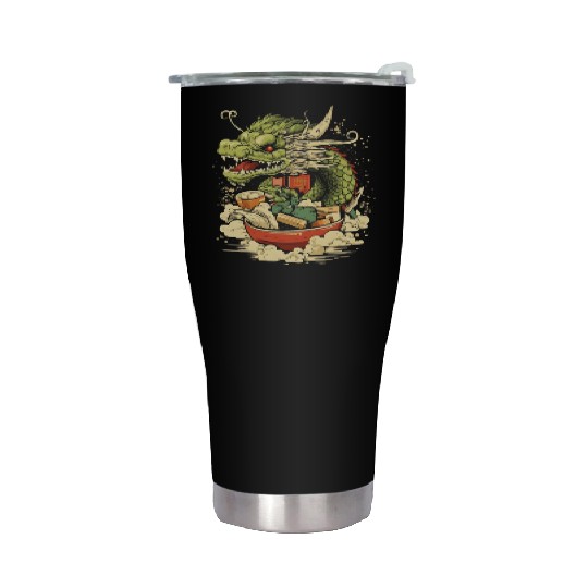 Sushi Dragon Japanesse Kawaii Stainless Steel Tumblers