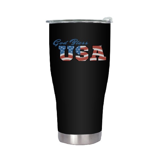 God Bless America Stainless Steel Tumblers