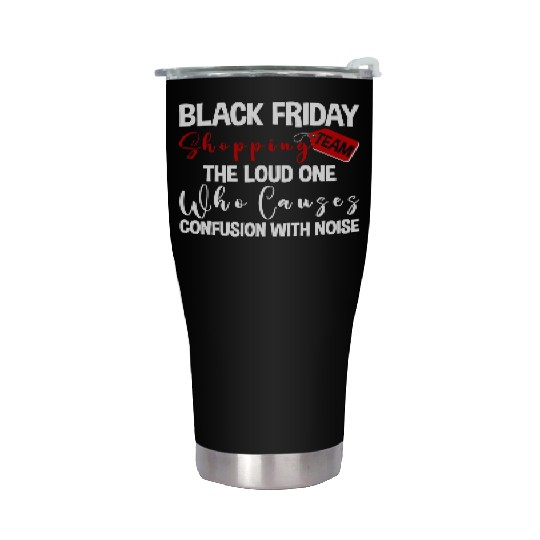 Black Friday Shopping Team 2 Stainless Steel Tumblers