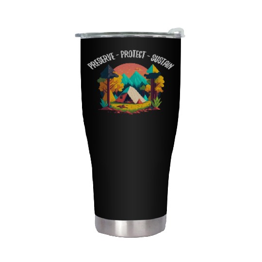 Natur Wildlife Outdoor Forest Camping Hiking Stainless Steel Tumblers