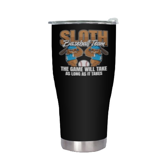 Sloth Team Sloth Baseball Stainless Steel Tumblers