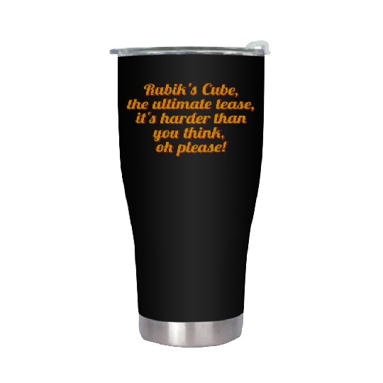 Rubiks Cube Conundrum Stainless Steel Tumblers