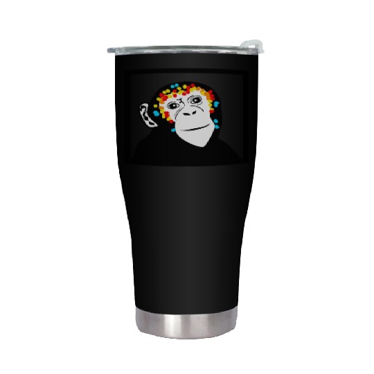 Monkey Face Monkey Monkey Stainless Steel Tumblers