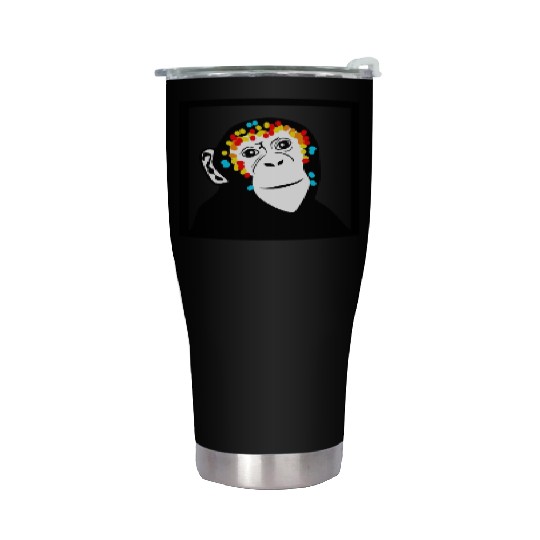 Monkey Face Monkey Monkey Stainless Steel Tumblers