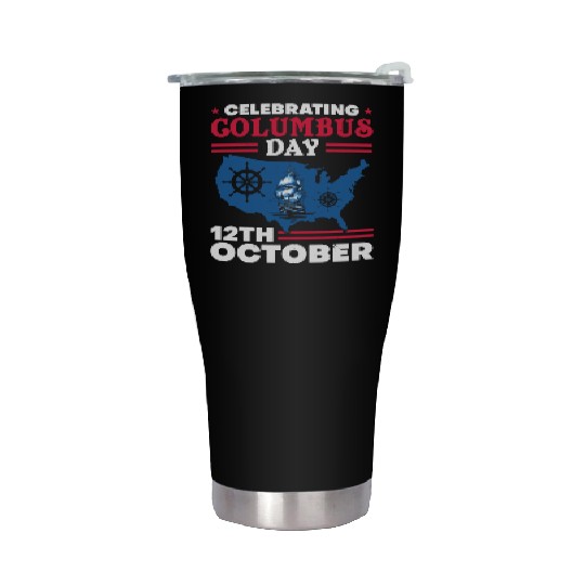 Christopher Columbus Italian American Columbus Day Stainless Steel Tumblers