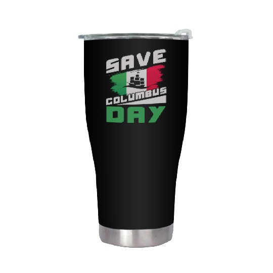 Christopher Columbus Italian American Columbus Day Stainless Steel Tumblers