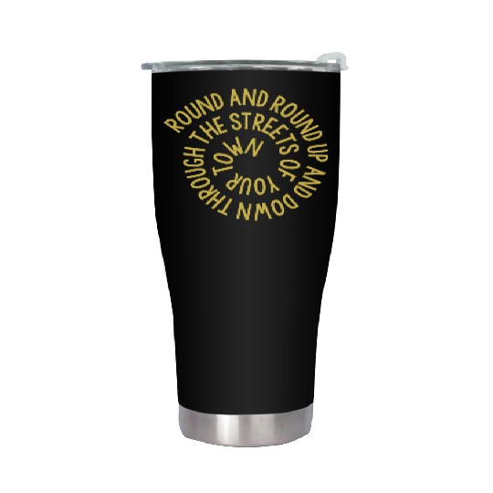 Streets Of Your Town mustard vintage nature Stainless Steel Tumblers