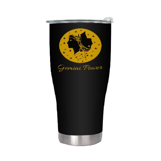 Gemini Power Zodiac Sign Stainless Steel Tumblers