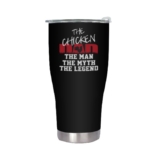 Funny Chicken Dad Farmer Chicken For Husband Stainless Steel Tumblers