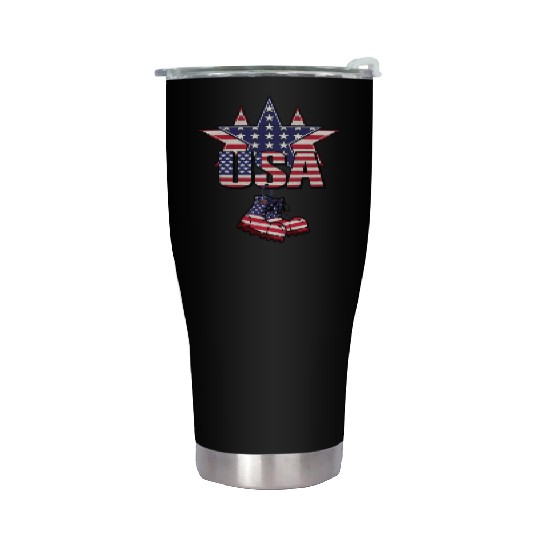 God bless America the land of the free Stainless Steel Tumblers