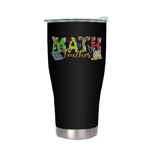 Math Teacher Stainless Steel Tumblers