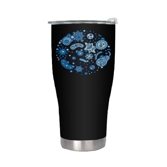 Microbiology Virus And Bacteria Biology And Scienc Stainless Steel Tumblers