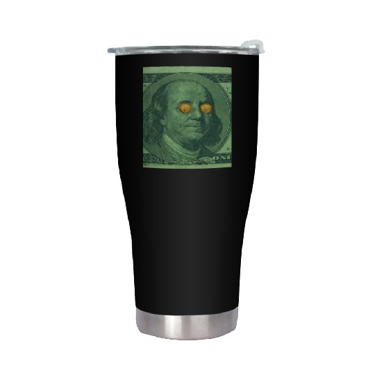 Benjamin Franklin Bitcoin Stainless Steel Tumblers