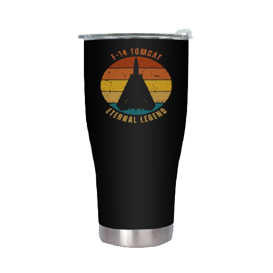 Retro F-14 Tomcat Stainless Steel Tumblers