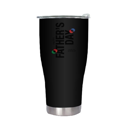 Happy Fathers Day African American Stainless Steel Tumblers