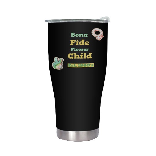 DESIGNBona Fide Flower Child Est 1960s Stainless Steel Tumblers