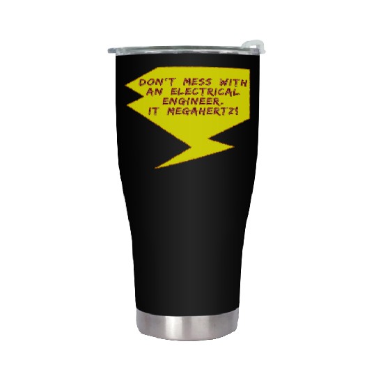 Lightning Bolt Electrical Engineer girl Stainless Steel Tumblers