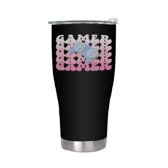 Gamer, Happy Game Day Stainless Steel Tumblers