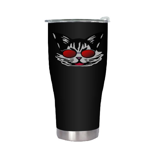 Cool Cat Stainless Steel Tumblers