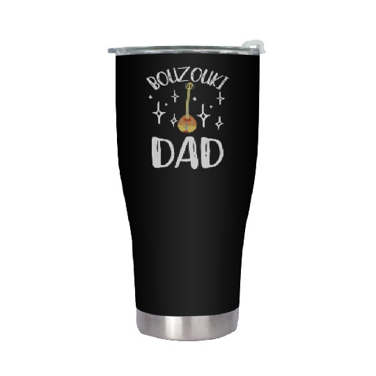 Irish Bouzouki Instrument Greek Stainless Steel Tumblers