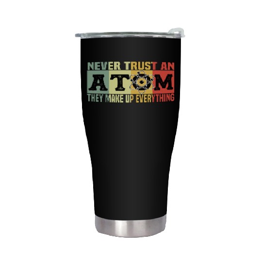 Atom Physics Chemistry Natural Science Vintage Stainless Steel Tumblers