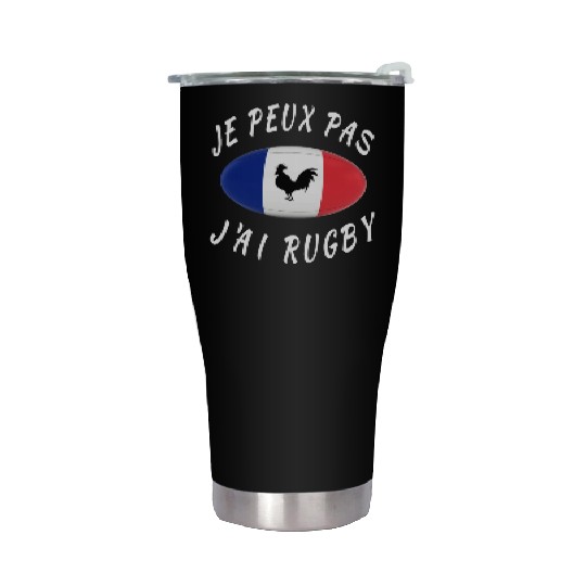 Je Peux Pas J ai Rugby France Rugby Cadeau Stainless Steel Tumblers
