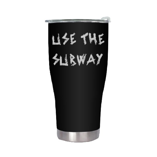 Use The Subway yellow Stainless Steel Tumblers