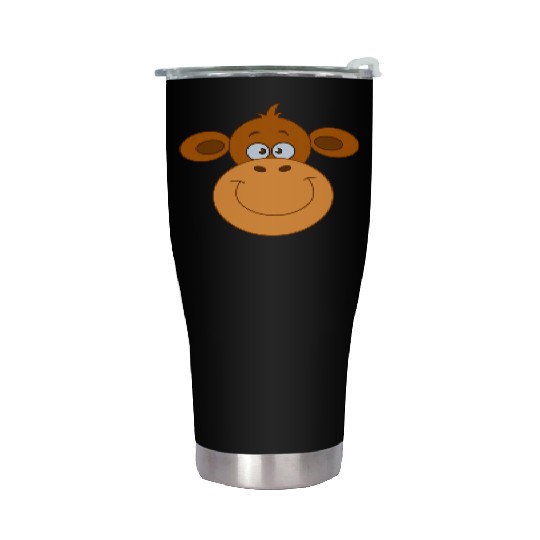 Monkey Face Stainless Steel Tumblers